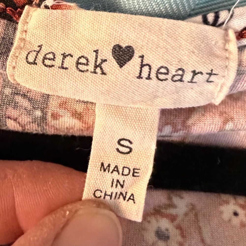 Derek Heart Brown and White Patterned Midi Dress - Picture 6 of 7